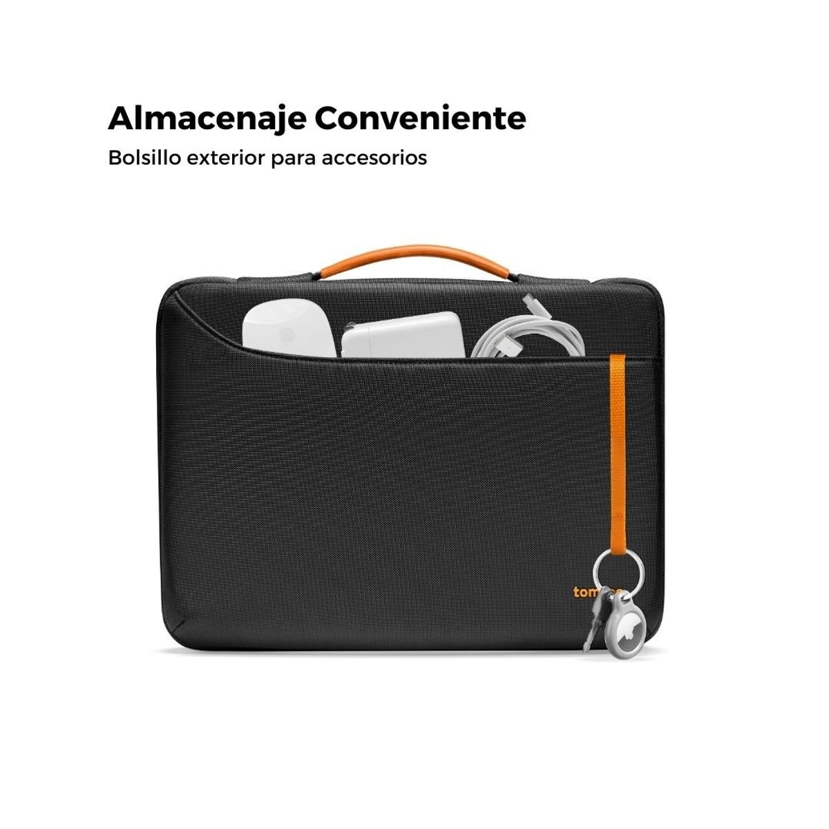 TOMTOC - Tomtoc Maletín A22 para Notebook Macbook Pro hasta 15.6 pulg- Negro
