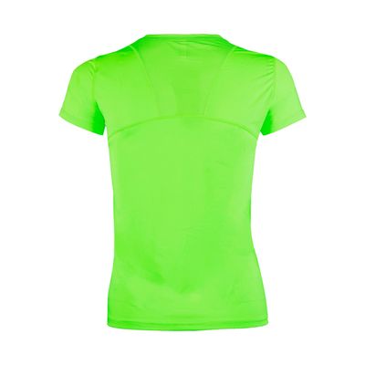 Imagen 2 del producto Polera Dry Fit Manga Corta Panel Malla Espalda Cape Fluor Mujer.-