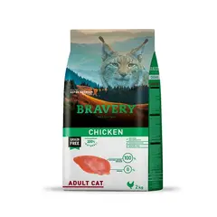 BRAVERY - Chicken Gato Adulto, bolsa de 7 kilos