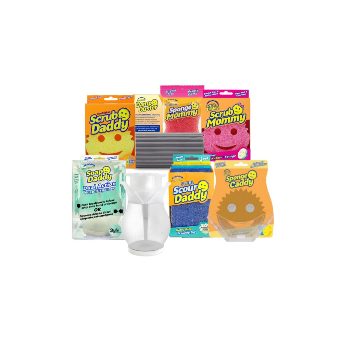 SCRUB DADDY - Pack 7 Productos para la Limpieza del Hogar Scrub Daddy SCRUB DADDY