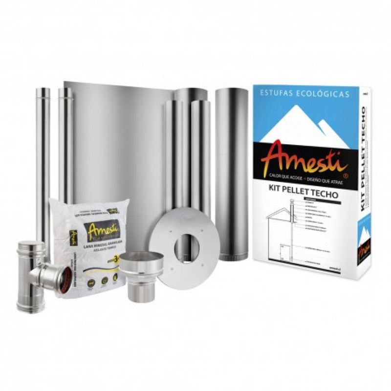 AMESTI - Kit instalación estufa a pellet techo Amesti Mimbral