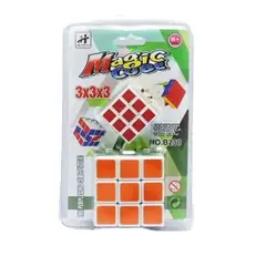 GENERICO - Set de 2 Cubos Rubiks mágicos de entretenimiento