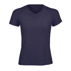 ANDESLAND OUTDOOR APPAREL - Polera Dry Fit Manga Corta Cuello V Cape Azul Mujer