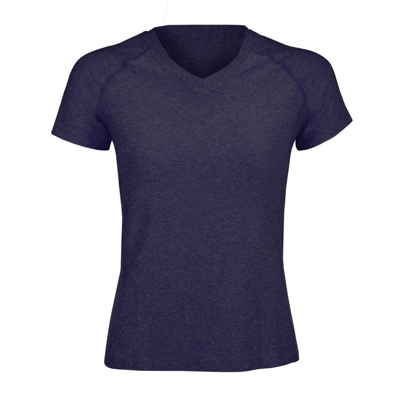 ANDESLAND OUTDOOR APPAREL - Polera Dry Fit Manga Corta Cuello V Cape Azul Mujer.-