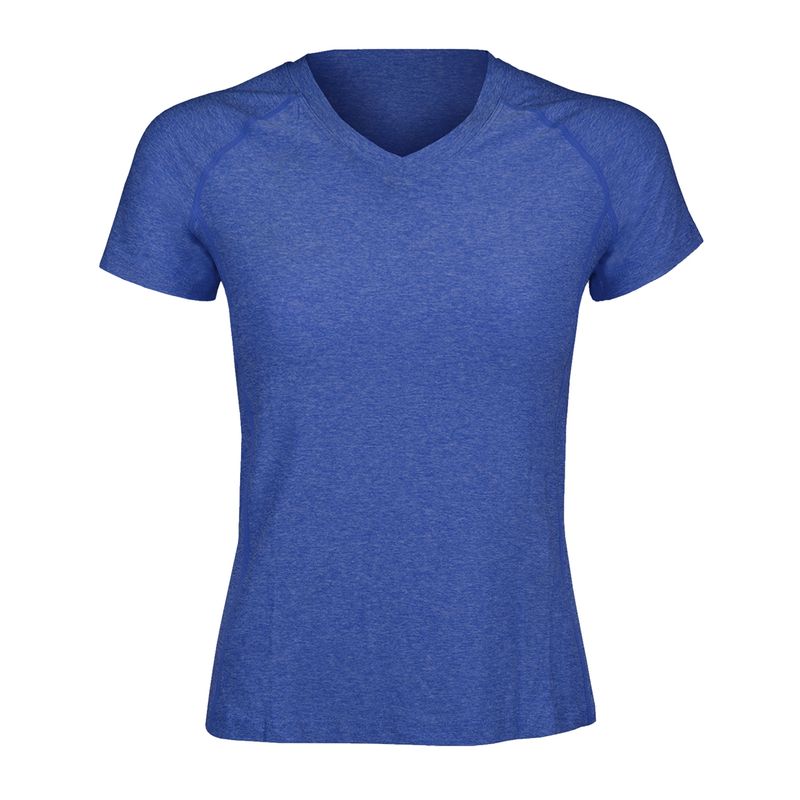 ANDESLAND OUTDOOR APPAREL - Polera Dry Fit Manga Corta Cuello V Cape Azulino Mujer