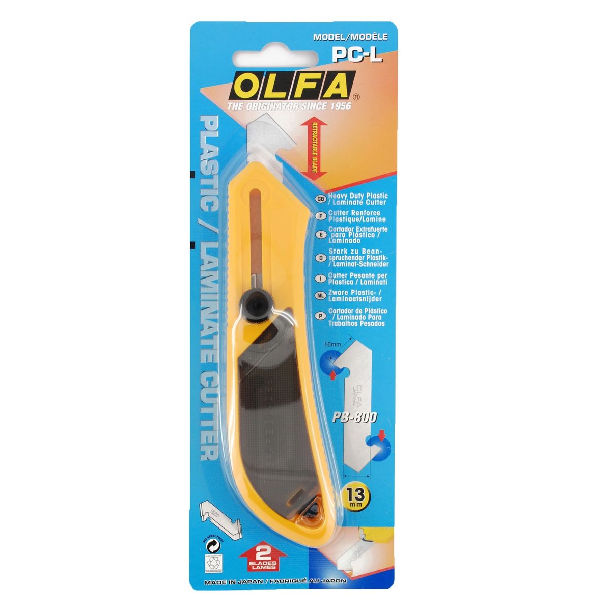 OLFA - Cortador de Acrílico Grande Olfa con Seguro de Rueda