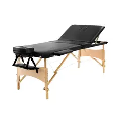 GENERICO - Camilla 3 secciones de masaje profesional - negra