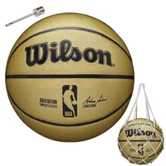 WILSON - Balon Basquetbol Pelota Basketball Gold Cuero Pu N° 7