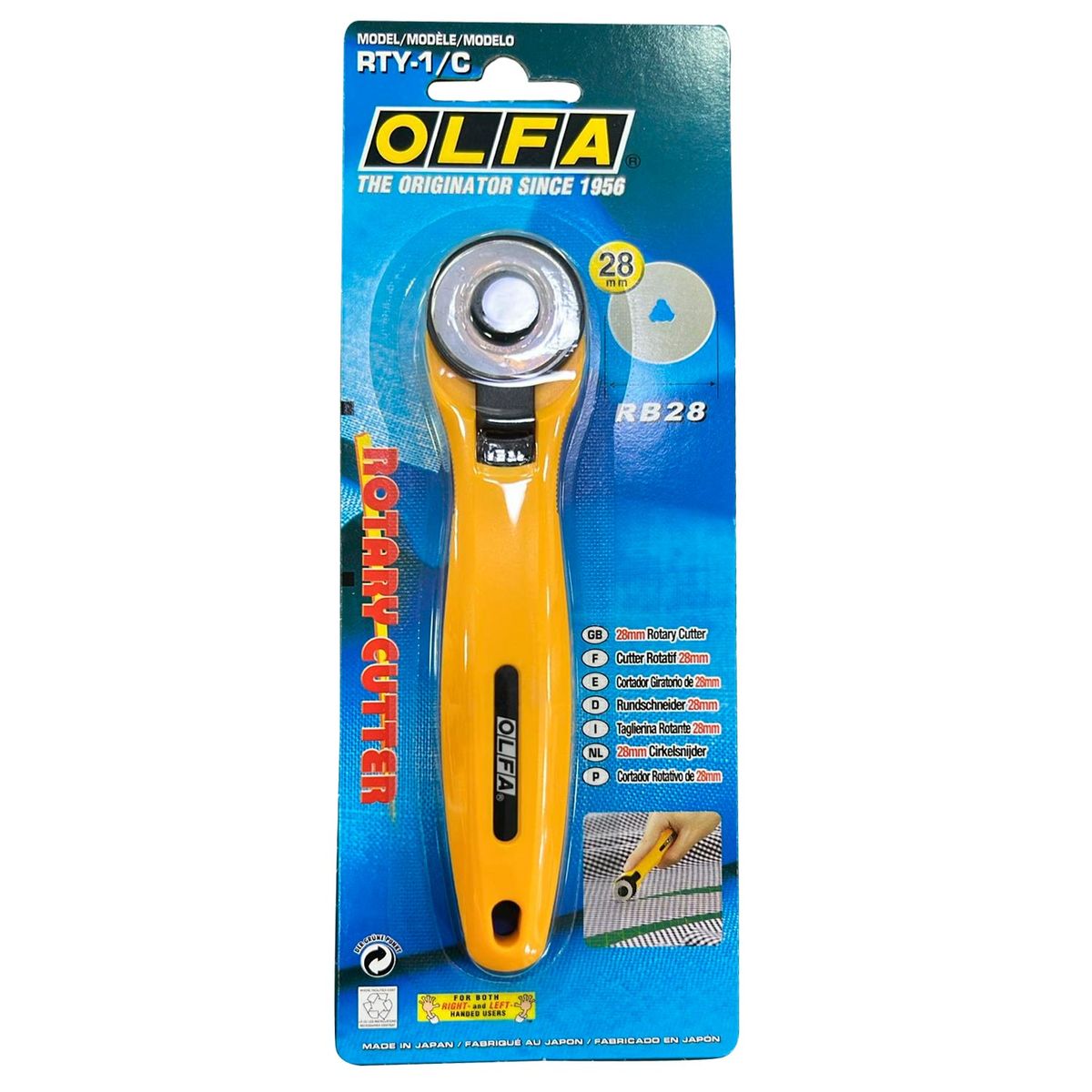 OLFA - Cortador rotatorio de TELAS Olfa 28mm