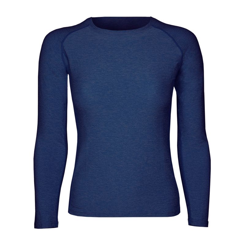 ANDESLAND OUTDOOR APPAREL - Polera Dry Fit Manga Larga Bangsi Azul Mujer