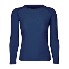 ANDESLAND OUTDOOR APPAREL - Polera Dryfit Manga Larga Azul Oscuro Mujer