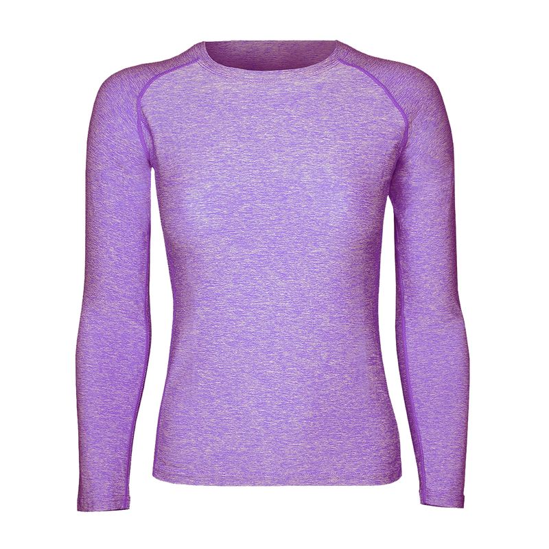 ANDESLAND OUTDOOR APPAREL - Polera Dry Fit Manga Larga Bangsi Lila Mujer.-