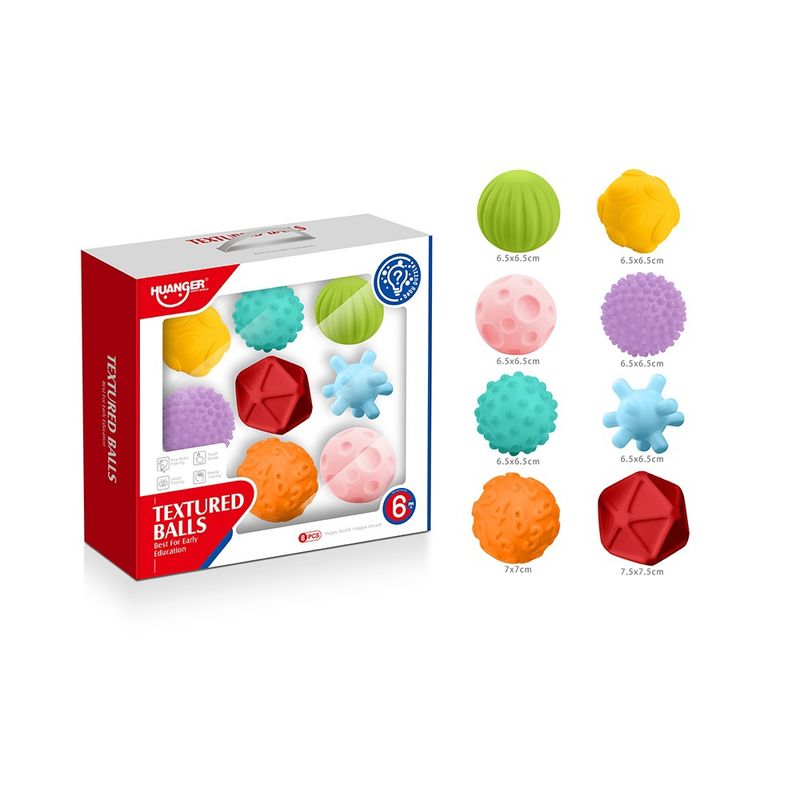 HUANGER - Set 8 Pelotas Sensoriales