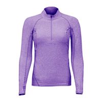 Polera Dry Fit Manga Larga Con Cierre Pale Lila Mujer.-