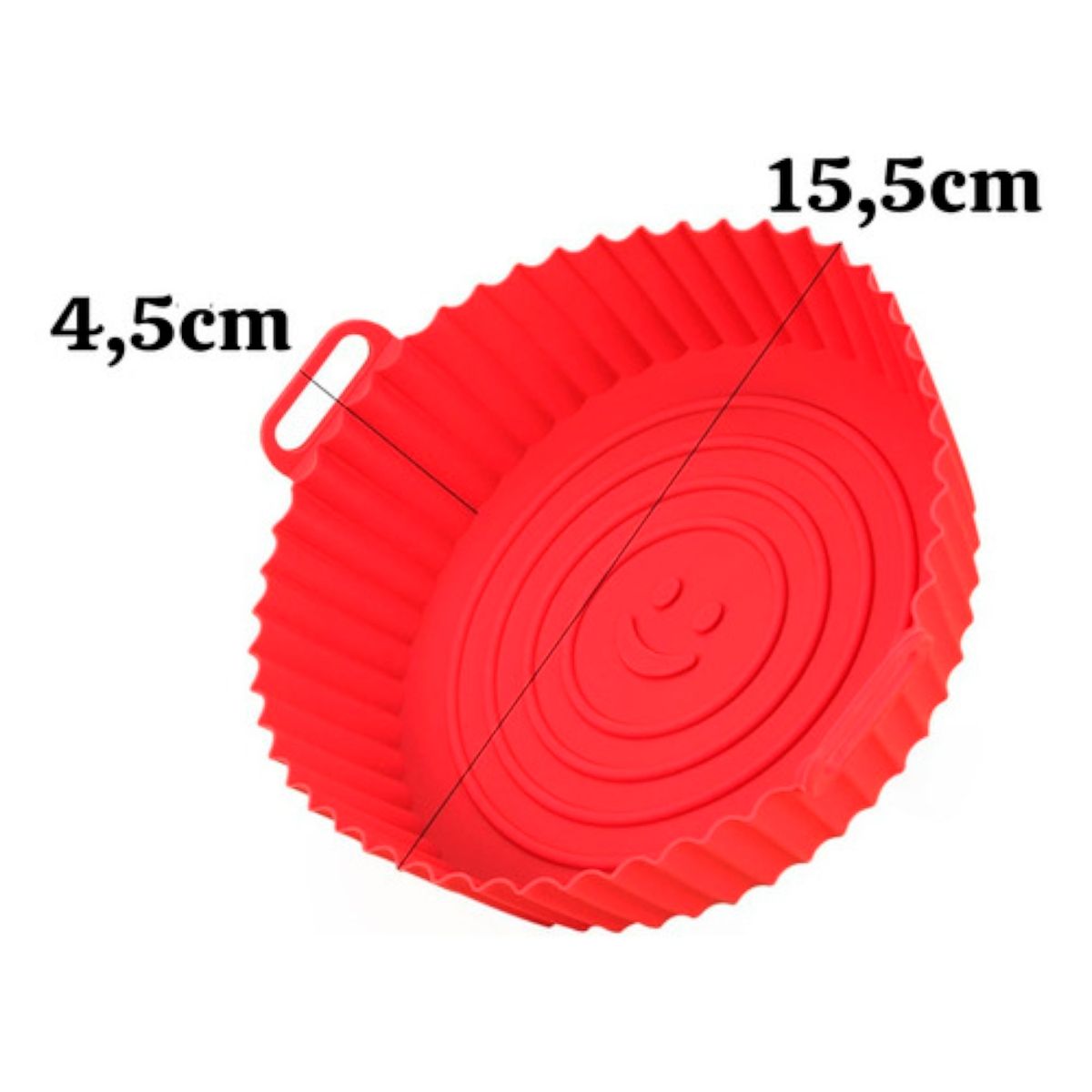 GENERICO - Set X2 Bandeja Silicona Reutilizable Air Fryer Cesto Freidor