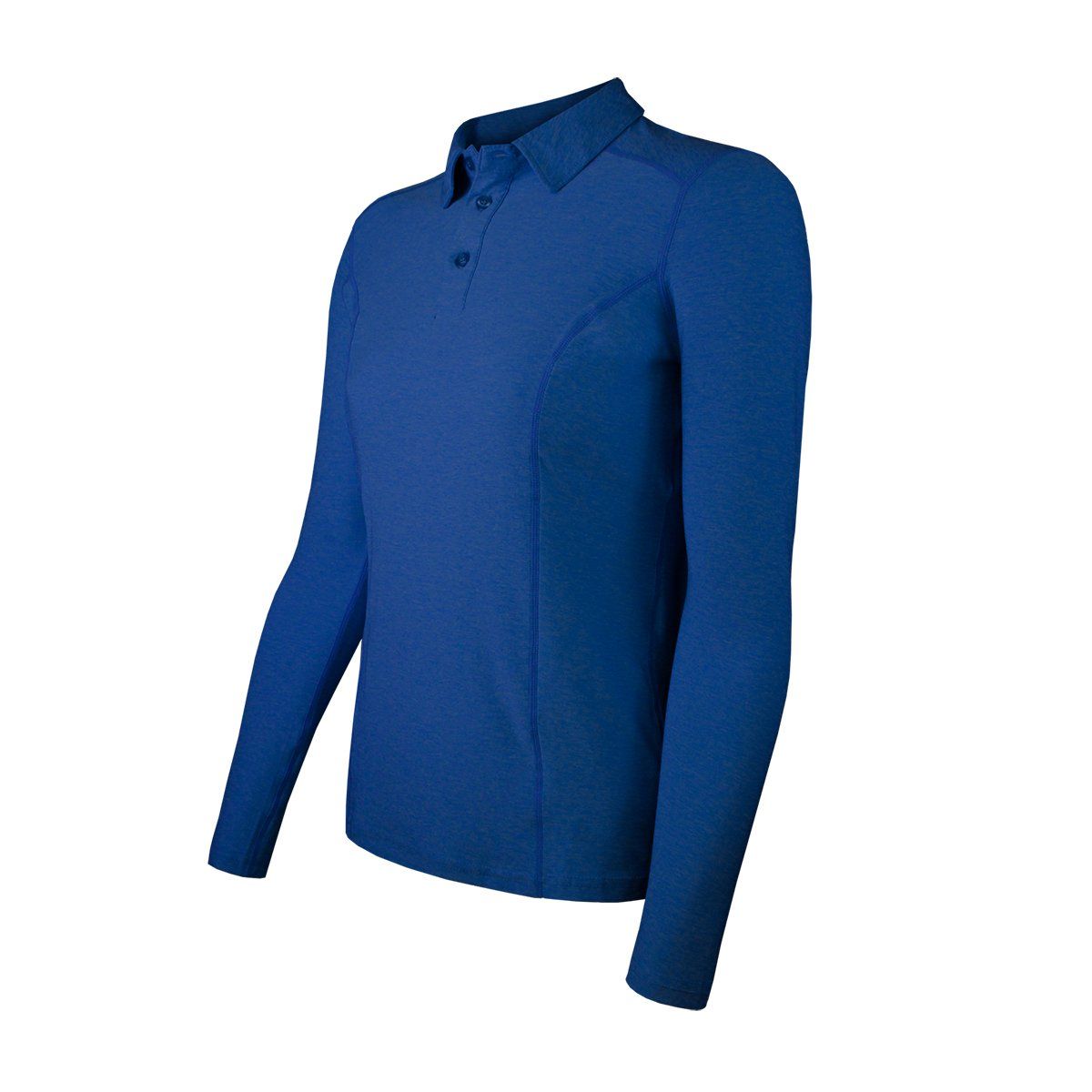 ANDESLAND OUTDOOR APPAREL - Polera Dry Fit Manga Larga Con Cuello Pale Azulino Mujer