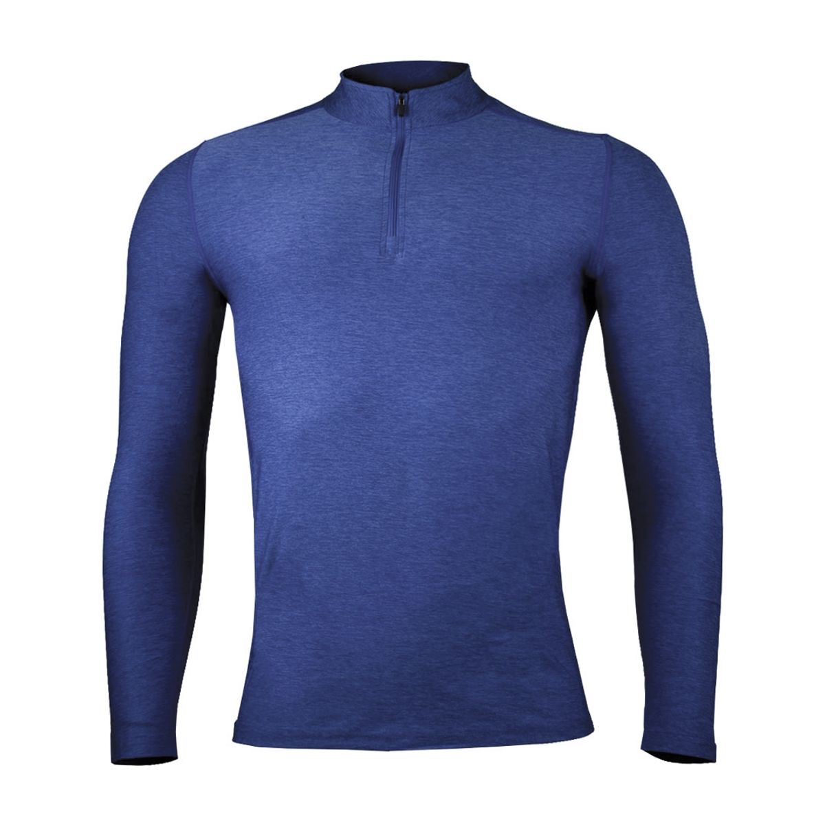 ANDESLAND OUTDOOR APPAREL - Polera Dry Fit Manga Larga Con Cierre Pale Azul Hombre