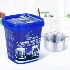 GENERICO - Limpiador Potente Ollas 500gr Pasta Limpiadora Acero Cocina