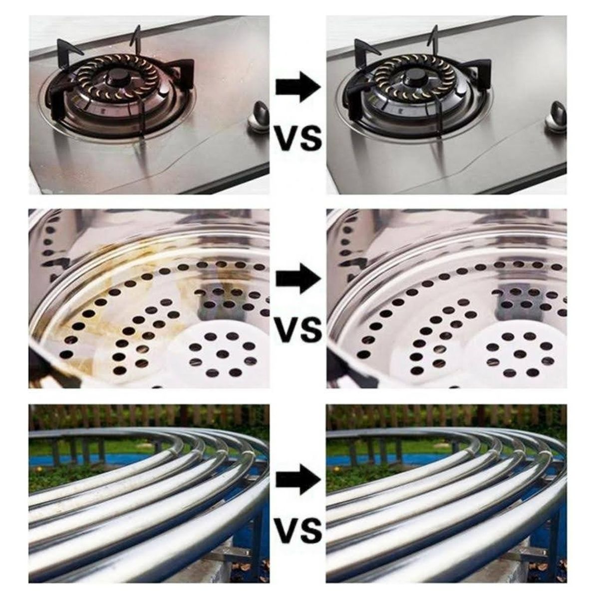 GENERICO - Limpiador Potente Ollas 500gr Pasta Limpiadora Acero Cocina