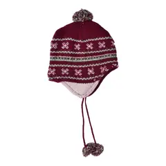 PILLIN - Gorro Bebé Niño Burdeo