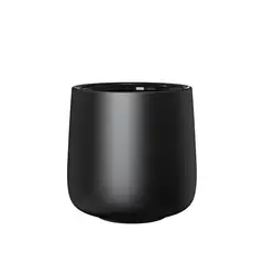 GENERICO - Pack 4 Vasos De Cerámica doble capa para Café - Negro