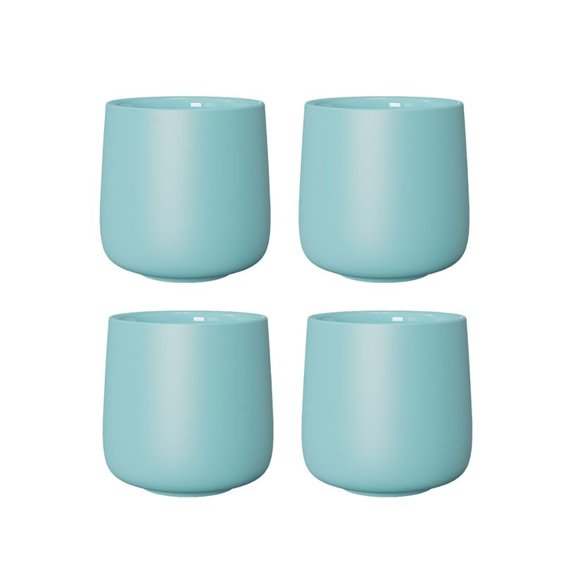 GENERICO - Pack 4 Vasos De Cerámica doble capa para Café - Calipso