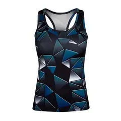 ANDESLAND OUTDOOR APPAREL - Musculosa Stretch Colorado Estampado Triángulos Mujer