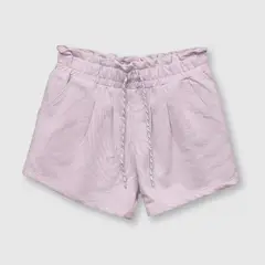 COLLOKY - Short de niña recogido de punto lila (2 a 12 años) 12 12