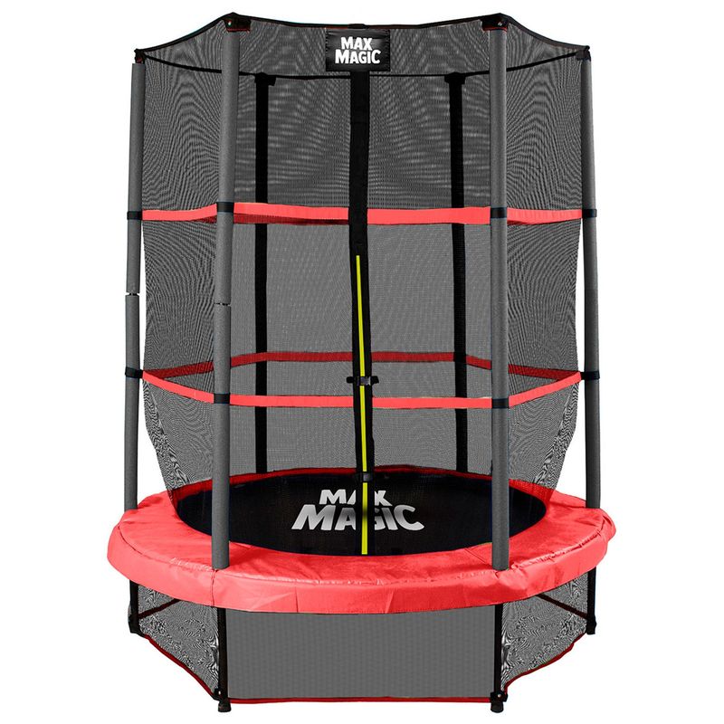 MAX MAGIC - Cama Elástica 140 cm Rojo