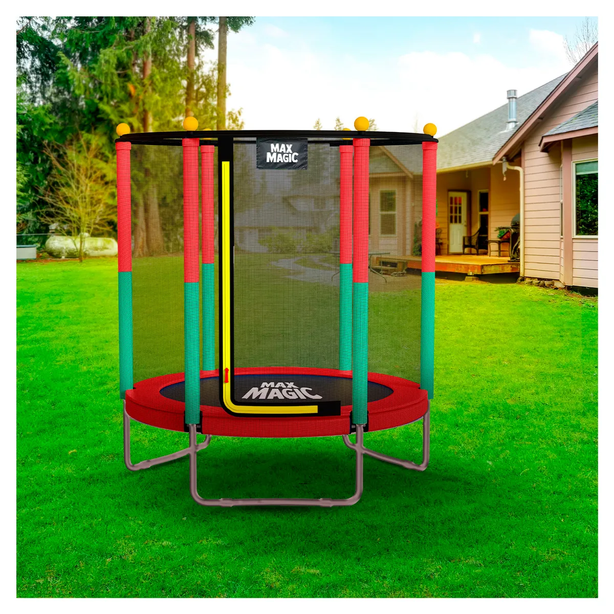 MAX MAGIC - Cama Elástica 152 cm Rojo