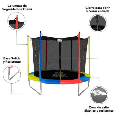 Imagen 2 del producto Cama Elástica 244 cm (8 Ft) Multicolor