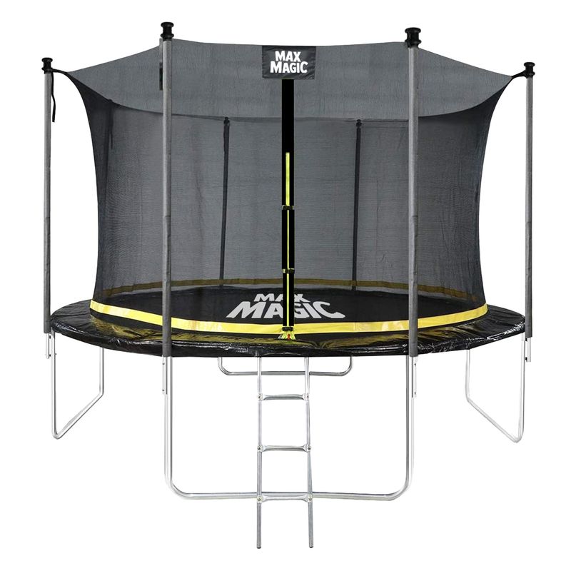 MAX MAGIC - Cama Elástica 366 cm (12 Ft) Negro