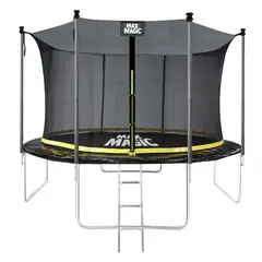 MAX MAGIC - Cama Elástica 366 cm (12 Ft) Negro