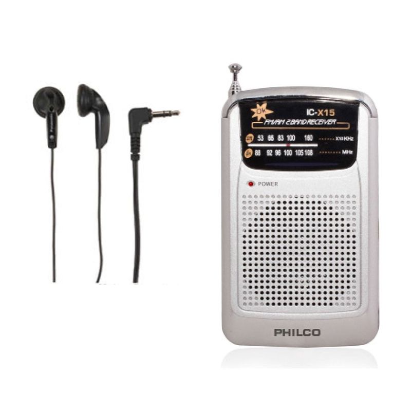 PHILCO - Radio Portátil C Parlante Y Audífono PHILCO