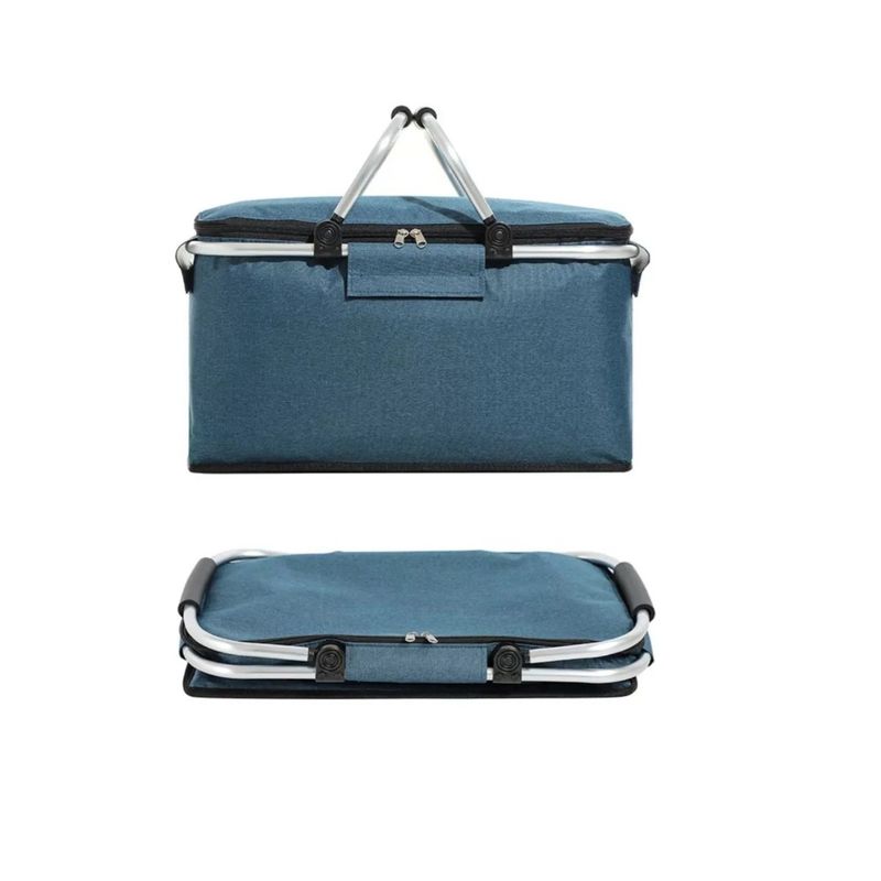 GENERICO - Canasta Picnic Cooler Bolso Térmica Plegable Portatil