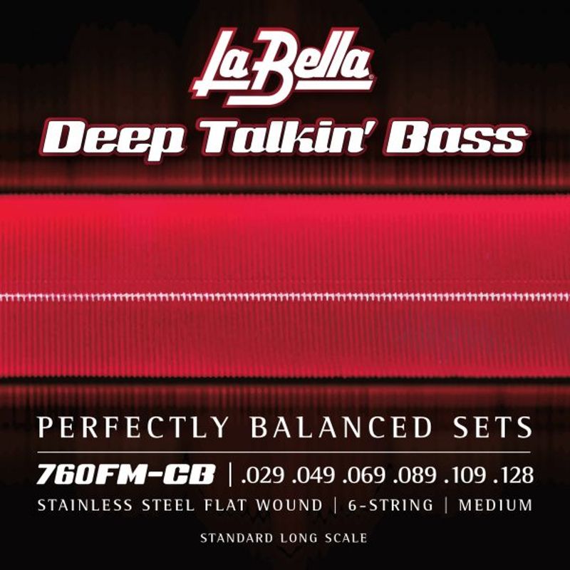 LA BELLA - Set de Bajo Eléctrico 6 cuerdas La Bella Flatwound 0.29-1.28 760fm-cb