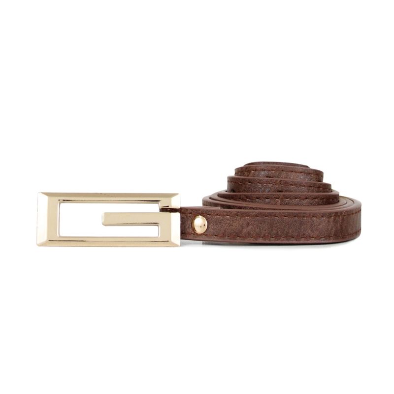 CARVEN - Cinturón delgado de mujer Nilo brown Carven Paris