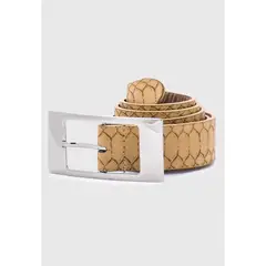 CARVEN - Cinturón mujer Serpent brown Paris