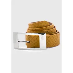 CARVEN - Cinturón mujer Serpent camel Paris