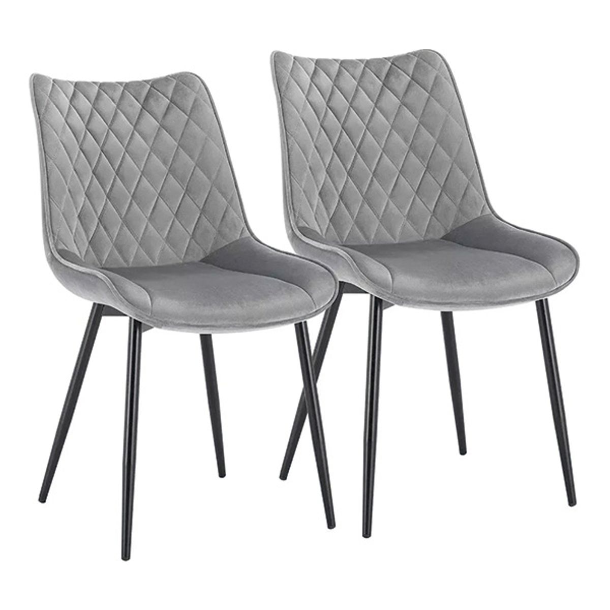 SDFIT - Set De 2x Sillas Comedor Greta Gris Modelo B3078-1
