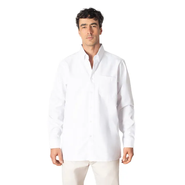 INDUSBORD - Camisa Oxford Hombre Premium Manga Larga Uv Indusbord®