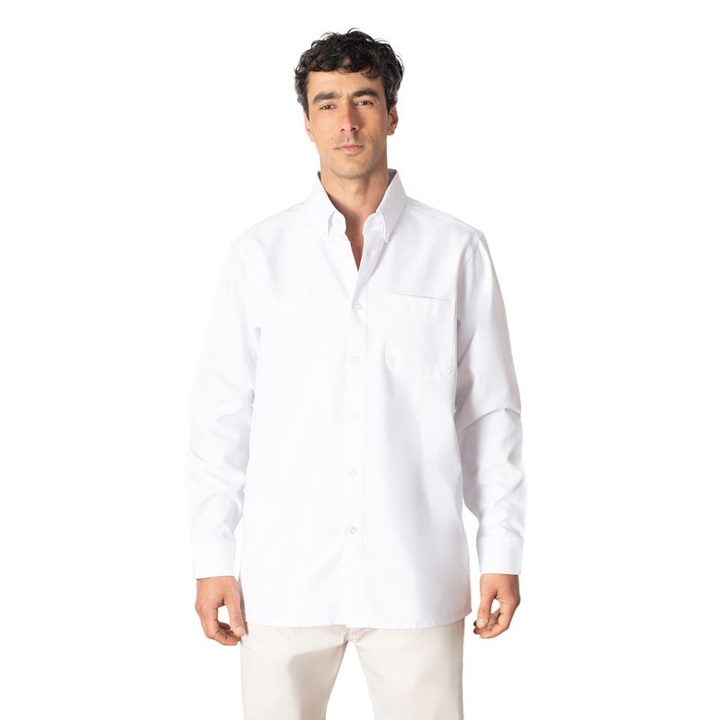 INDUSBORD - Camisa Oxford Hombre Premium Manga Larga Uv Indusbord®_.