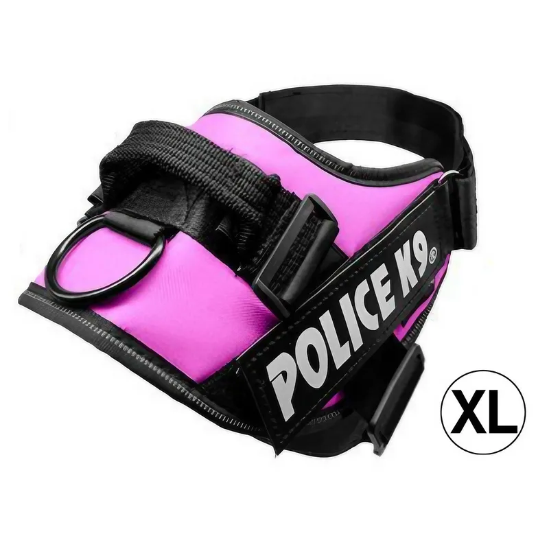 GENERICO - Arnés Para Perro Grande Police K9 Talla XL - Rosado
