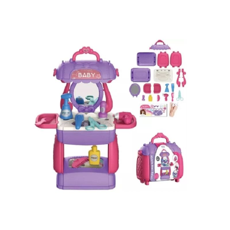 UNIVERSAL - Salon Belleza 3en1 Tocador Bolso Maleta Niña 8258 Jp Ideas
