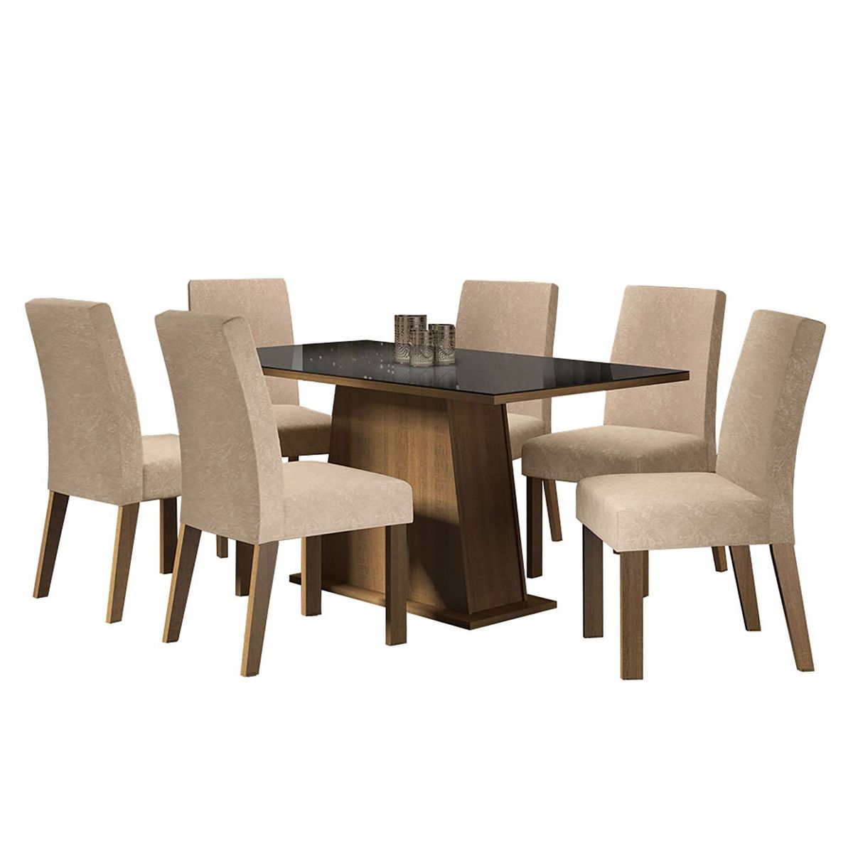 VEKKAHOME - COMEDOR 6S GIAN FIORE (273034 + 3X273098)