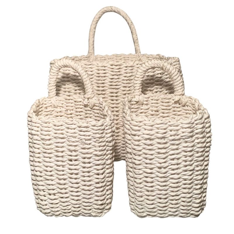 BRIC - Canasta fibras naturales set de 3