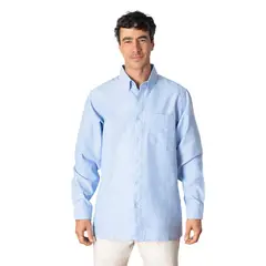 INDUSBORD - Camisa Oxford Hombre Premium Manga Larga Uv Indusbord®