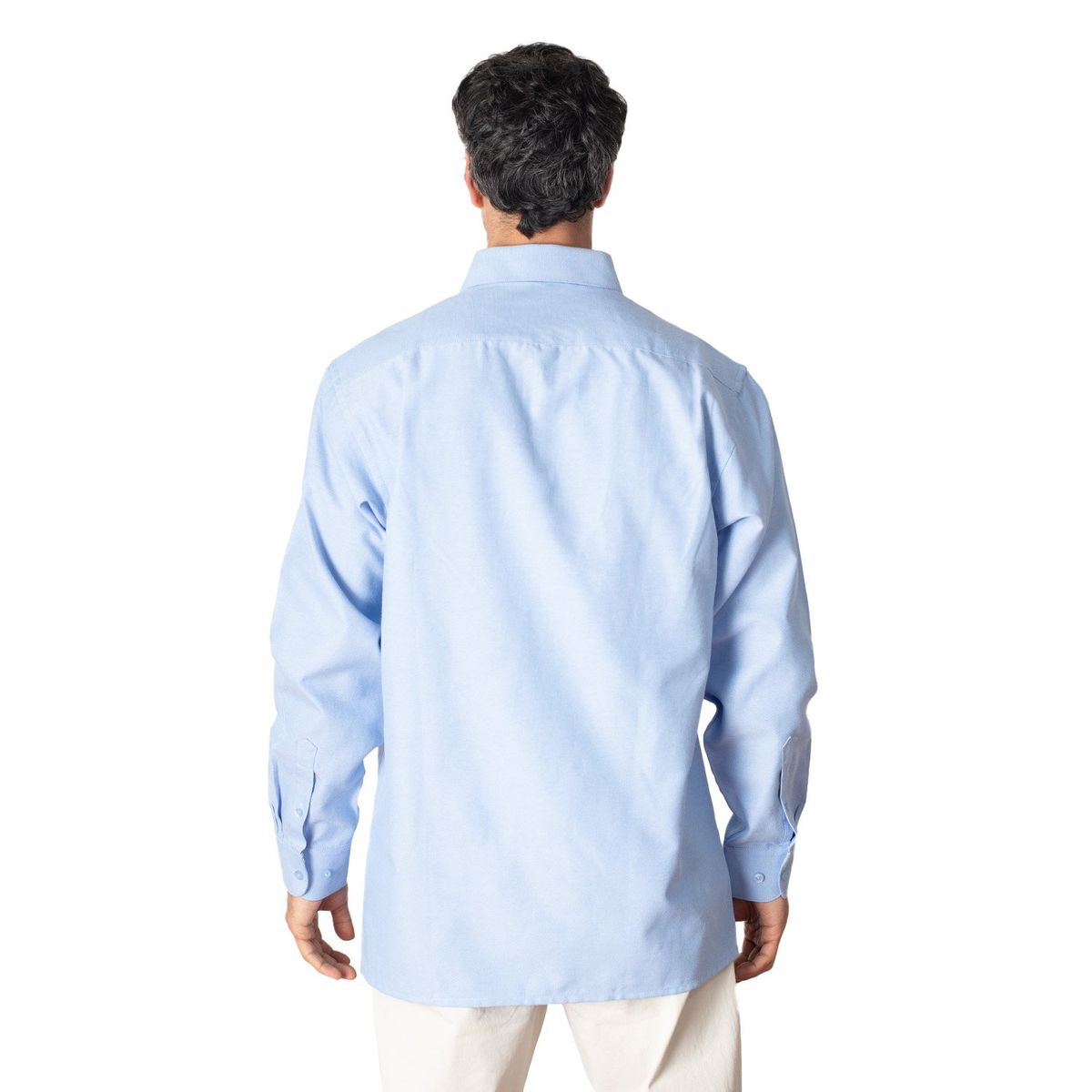 INDUSBORD - Camisa Oxford Hombre Premium Manga Larga Uv Indusbord®
