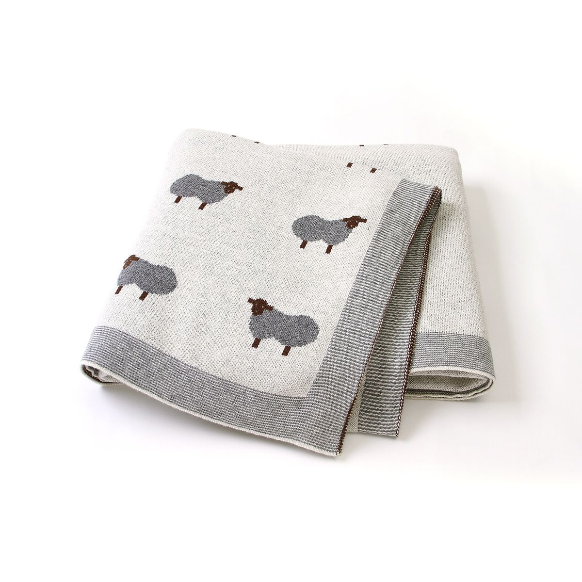 SIMPLY B - MANTA ALGODÓN BEBÉ OVEJA BLANCA