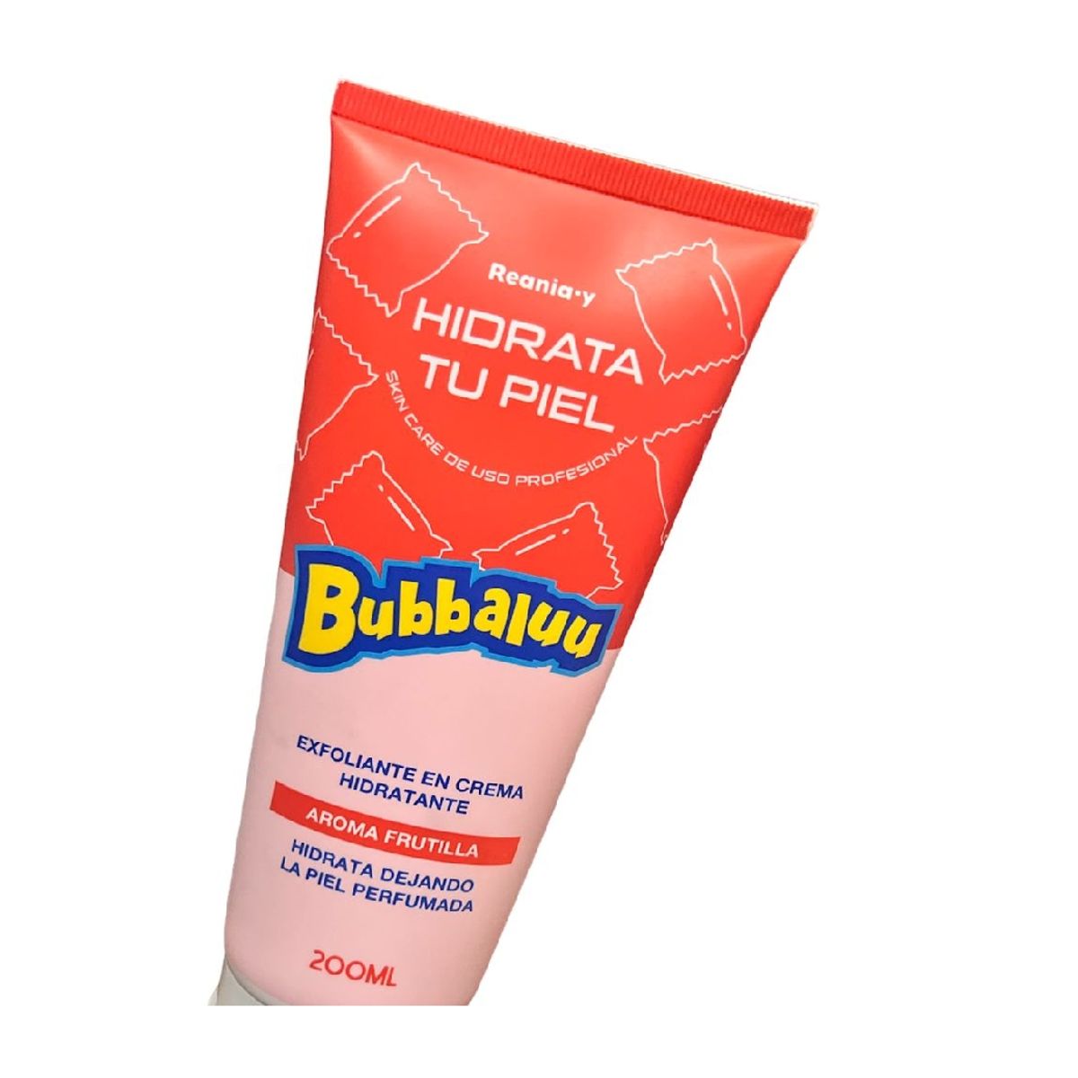 GENERICO - Exfoliante En Crema Hidratante Bubbaluu Frutilla 200ml